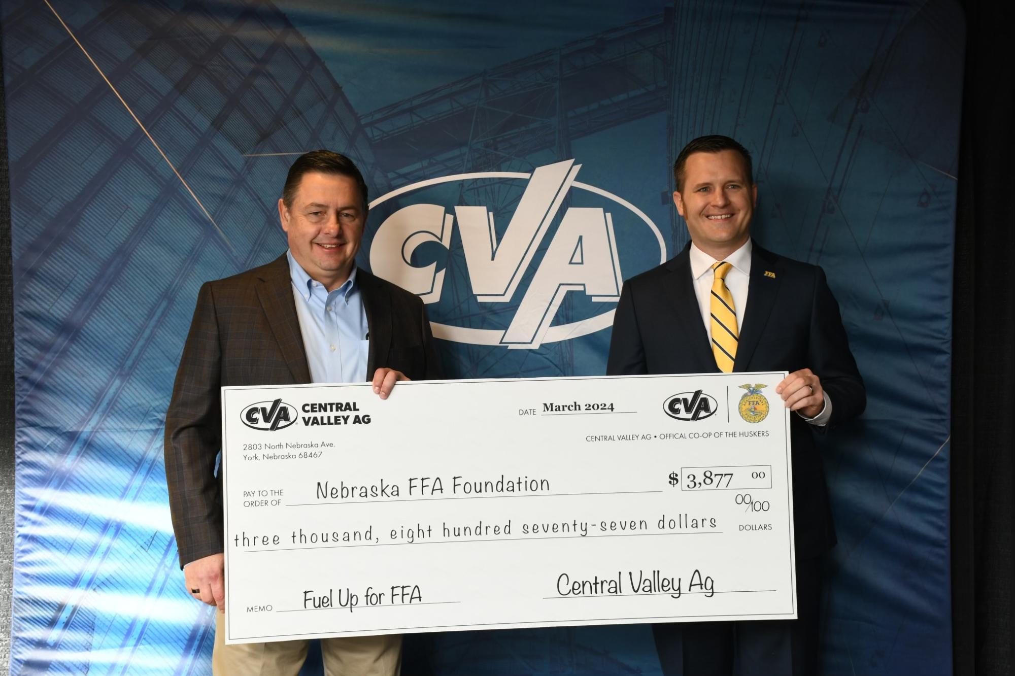 CVA donation to Nebraska FFA Foundation
